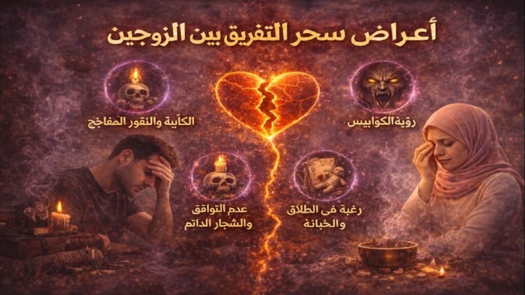 أعراض سحر التفريق بين الزوجين وتأثيره على العلاقة الزوجية