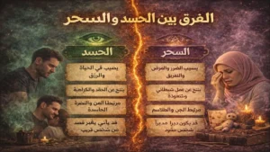 الفرق بين الحسد والسحر وطرق التمييز بينهما
