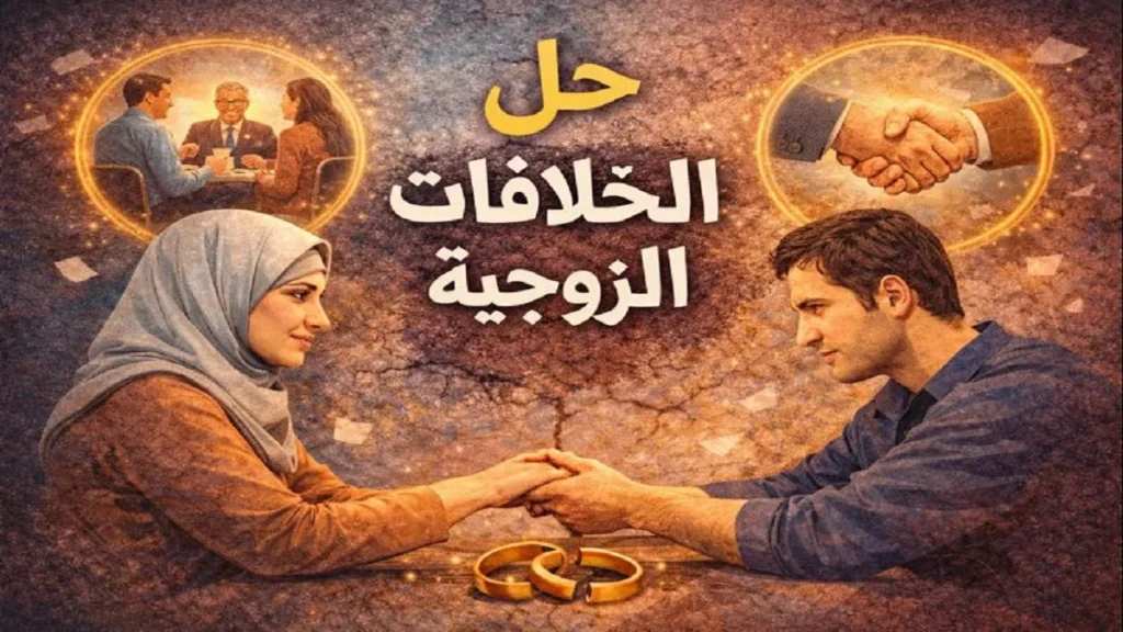 حل الخلافات الزوجية بأسلوب هادئ وفعّال لإعادة التفاهم والاستقرار الأسري