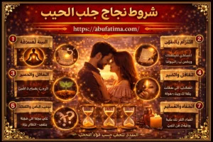 شروط نجاح جلب الحبيب وعودة الحب والتواصل بين الطرفين بشكل متوازن ومستقر