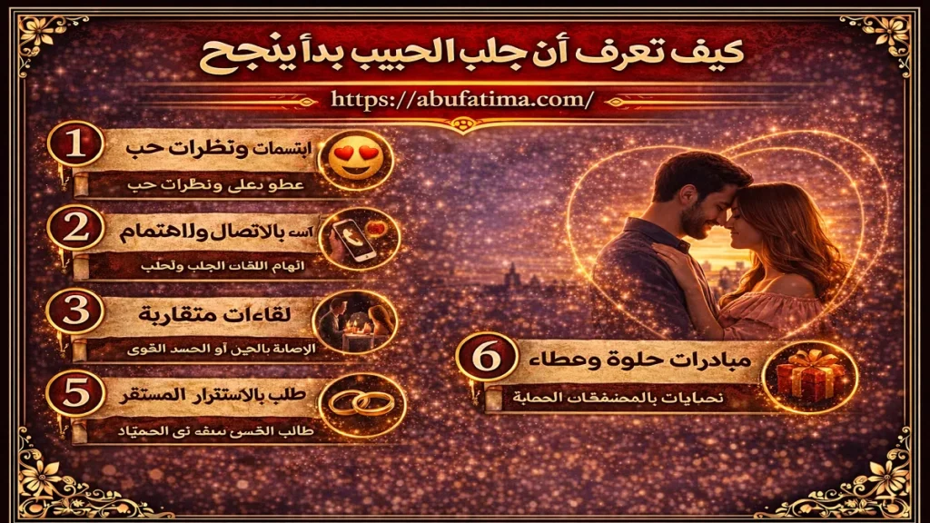 كيف تعرف أن جلب الحبيب بدأ ينجح وعودة التواصل والمشاعر بين الطرفين بشكل تدريجي