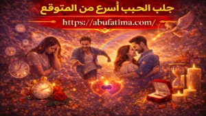 جلب الحبيب أسرع من المتوقع وتقوية المحبة وعودة التواصل بين الأحبة